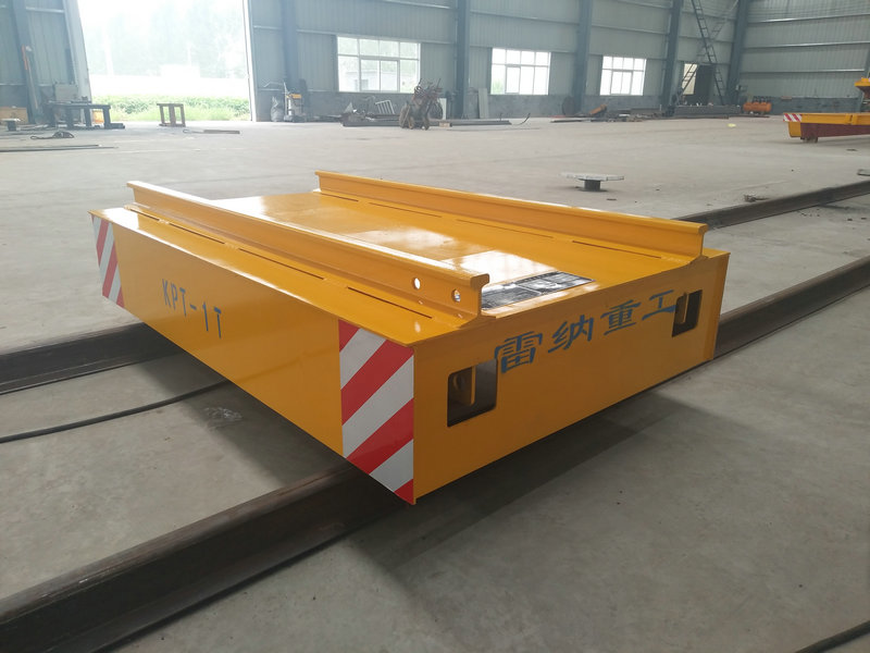 Cable Reel Powered Warehouse Flat Car en ferrocarril con control remoto