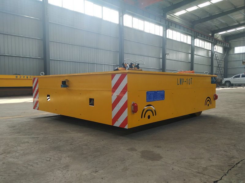 10 toneladas de carro de transferencia inalámbrica inteligente para la industria manufacturera