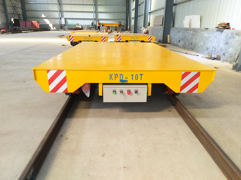 Taller de Tratamiento de Calor Low Voltage Rail Electric Transfer Cart