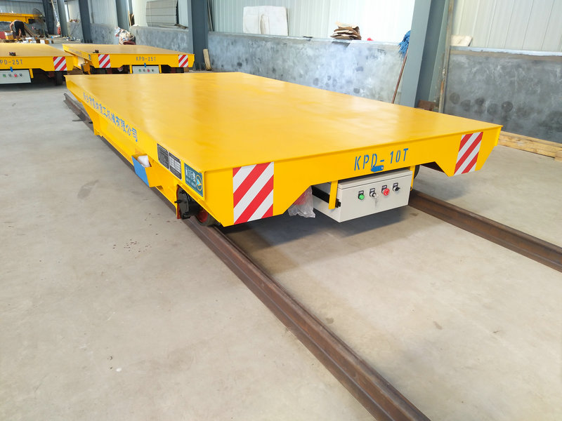 Taller de Tratamiento de Calor Low Voltage Rail Electric Transfer Cart