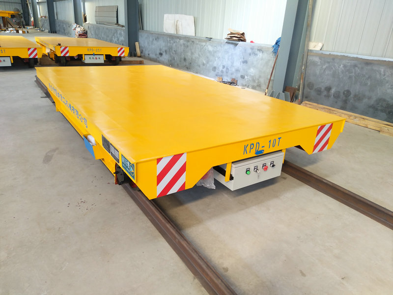 Taller de Tratamiento de Calor Low Voltage Rail Electric Transfer Cart