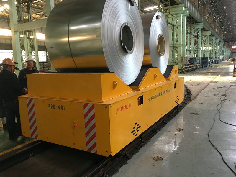 Carro de transferencia de la planta de acero Rail Powered