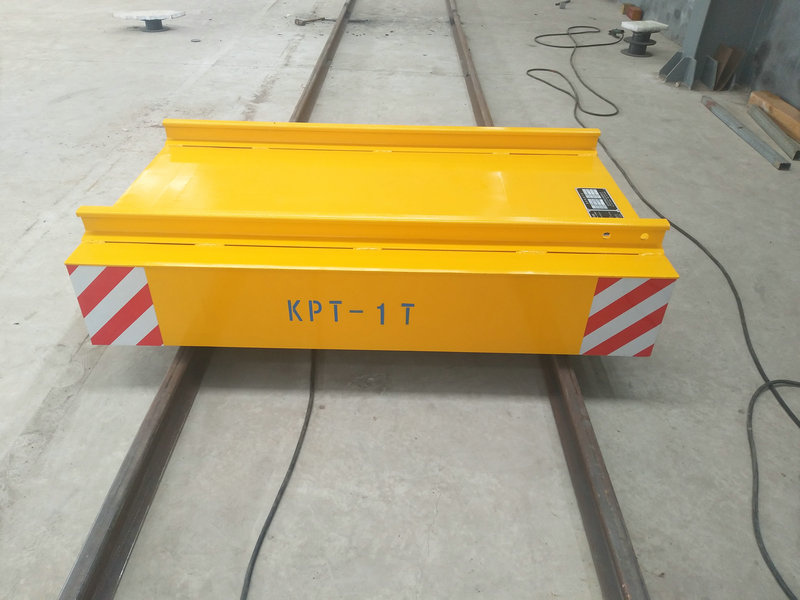 Cable Reel Powered Warehouse Flat Car en ferrocarril con control remoto