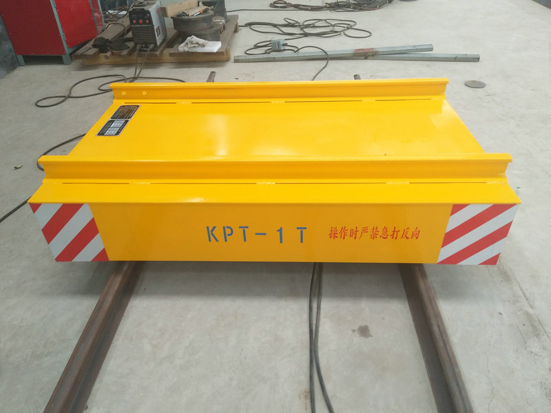 Cable Reel Powered Warehouse Flat Car en ferrocarril con control remoto